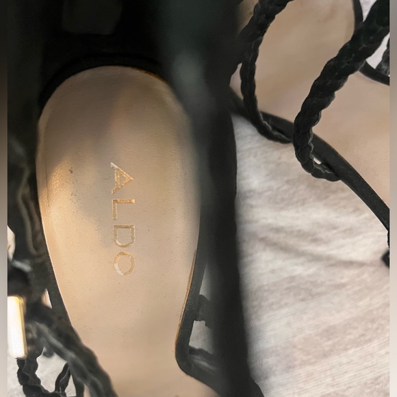 ALDO black straps heel - Picture 5 of 7